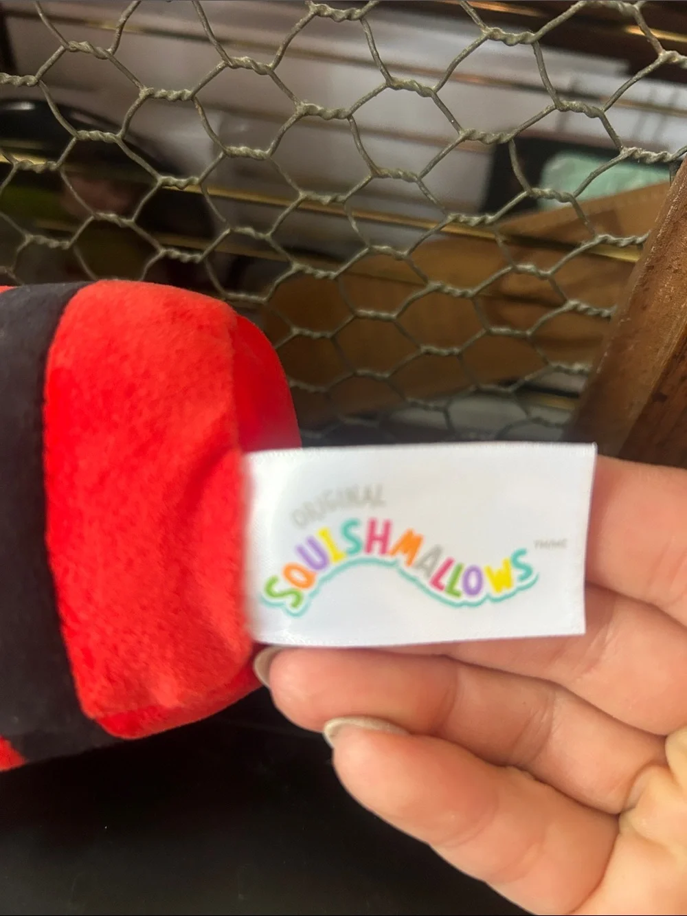 Squishmallows Floyd French fry Red and Black Striped Plush